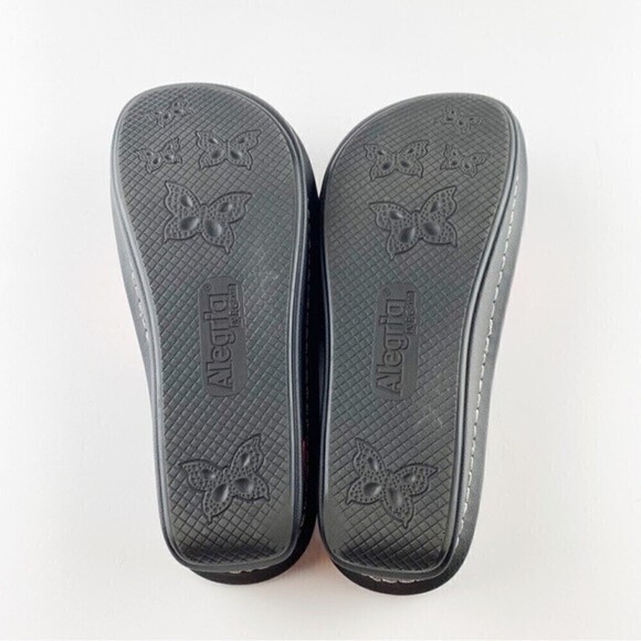 Alegria Fiona Iris Floral Leather Adjustable Straps Slip On Slide Sandals Size 8 - Picture 9 of 10